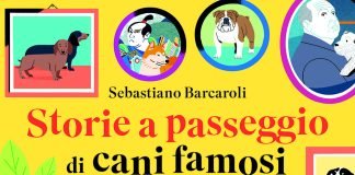 Libri (per tutti), “Storie a passeggio di cani famosi” Cover libro Storie a passeggio di cani famosi