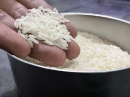 Lo fanno tutti e funziona: ecco perché mettere una calza di riso nel congelatore Mano riso crudo