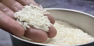 Lo fanno tutti e funziona: ecco perché mettere una calza di riso nel congelatore Mano riso crudo
